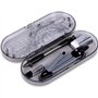 8 pièces Kit Geometrie Compass Gris Transparent Ensemble de Géométrie Kit de Géométrie Mathématique Règle Protractor Compass Pen