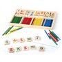 OFKPO Bâton en Bois de Mathématique Matériel Educatif pour Enfants, Bâtons Bois Mathématiques Intelligence Préscolaire Jouet Edu