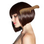 OFKPO Peigne à Dents Larges, Peigne en Bois de Santal Naturel, Peigne de Massage et Soin des Cheveux