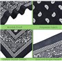 JJiaoLinin Bandana, Lot de 2 Foulard carré,Classique Bandanas Foulard avec Motif cachemire fichu,Accessoires de costume d'Hallow