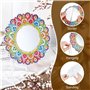 Strehknewen Miroir Diamond Painting 5D Fille – Kit Bricolage Mandala Créatif avec Strass – Activité DIY dès 6 Ans – Jeu Artistiq