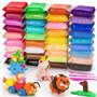 Wenrescry Pâte à modeler à séchage à l'air libre - 36 couleurs - Pâte à modeler magique - Cadeau pour garçons et filles