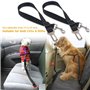 elloLife Ceinture Chien Voiture,【2 Pièces】 Harnais Universel, Ceinture de Sécurité Indéchirable Durable Réglable 50-90cm pour To