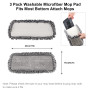 3 Piece Microfiber Mop Cover for All Floor Types