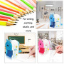Meet-shop Taille-Crayon à Manivelle Mode Manuel 2 packs Manivelle Machine à Tailler avec Conteneur pour Enfants Etudiants Ecole