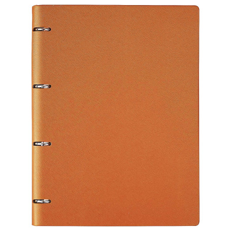 Cahier ligné A4 Executive Origaniser rechargeable avec couverture en cuir