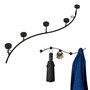 lemgyiamz Mural PatèRes Porte Manteau Crochets - MéTal Barre à DéCorative Muraux CréAtifs Simples Accueil DéCoration Murale Cham