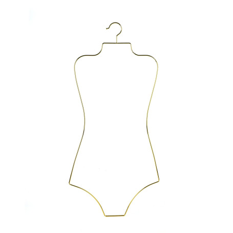 Arekuaei Lot de 10 cintres en métal doré pour Maillot de Bain