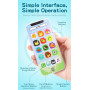Téléphone Mobile Simulé Plastique Enfants à Ecran Tactile Téléphone Educatif Téléphone Portable Musique Anglais Jouet D'apprenti