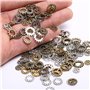 DAHI 200g steampunk antique engrenages pendentif horloge roue de roue pour l'artisanat, couleurs mélangées - Roues pour DIY Arti