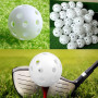 30 Pièces Balles De Pratique De Golf, Balle De Golf Creuse, Balle De Golf en Plastique, Creux Plastique Creuses Balles avec Trou