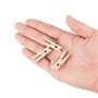 50 Pièces Clips de Punaises, Punaises avec Clips, Punaises Décoratives, en Bois Créatif Poids Léger Durable Pinces en Bois Punai