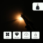 YOUNLEN 10 PCS T5 DC 12V 1,2W LED Ampoule Tableau de Bord Blanc Chaud Clair avec support de lampe noir pour Voiture Interne.