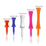 zosenda Castle Golf Lot de 100 tees de golf en plastique dégradés de couleurs mélangées durables en 5 tailles assorties (32 mm,