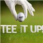 zosenda Castle Golf Lot de 100 tees de golf en plastique dégradés de couleurs mélangées durables en 5 tailles assorties (32 mm,