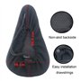 FUCNEN Couvre Selle Gel Housse Selle Velo Enfant 26.5 x 16cm Coussin Selle Velo Selle de vélo rembourrée Housse Selle Velo de Vi