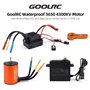 GoolRC Combo Set 3650 4300KV Motor 60 Brushless ESC 20kg Servo w/ 25T Servo Arm for 1/10 RC Car Truck Off-Road