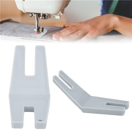 QINERSAW 2 PCS Outil de Pied-de-Biche en Plastique pour Machine à Coudre Pied de Biche Couture Pieds à Ourlet Roulé Ourlet Roulo