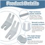 QINERSAW 2 PCS Outil de Pied-de-Biche en Plastique pour Machine à Coudre Pied de Biche Couture Pieds à Ourlet Roulé Ourlet Roulo