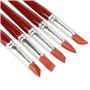 5 Pcs Lot de pinceaux Embout en Caoutchouc pour Modelage Sculpture d'Argile Poterie, Mise en Forme à découper Wipe Out Outil (Ro