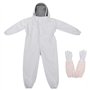 Haofy Professional Apiculture Combinaison De Protection Apiculteur Protect Equipment Combinaison avec Une Paire de (XXL)