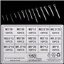 QIMEI-SHOP Goupilles Fendues en Acier Inoxydable Goupille de Retenue Assortiment Kit M1 M1.5 M2 M2.5 M3 15 Taille avec Boîte de 