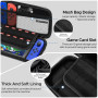 Bukuhlio Étui Rigide EVA pour Nintendo Switch/Switch OLED - Housse Zippée Anti-Choc 10 Cartes + Rangement - Pochette Durable pou