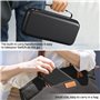 Bukuhlio Étui Rigide EVA pour Nintendo Switch/Switch OLED - Housse Zippée Anti-Choc 10 Cartes + Rangement - Pochette Durable pou