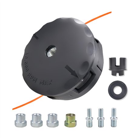 LADAMI Tête de coupe pour débroussailleuse - Accessoire avec système Tap & Go M10 x 1