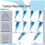 ATOMUS 100pcs Disposable Mixed Tattoo Needles 100pcs Assorted Sterilized Tattoo Needles Tips 10pcs of each-3rl 5rl 7rl 7rl 3rs 5