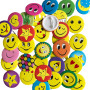 40 Pièces Smile Badges avec Épingle