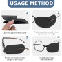 12 Pièces Cache Oeil pour Lunettes, Patchs Oculaires, Cache Oeil Medical pour Couvrir Gauche ou Droit pour Enfants et Adultes po