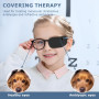 12 Pièces Cache Oeil pour Lunettes, Patchs Oculaires, Cache Oeil Medical pour Couvrir Gauche ou Droit pour Enfants et Adultes po