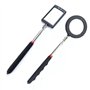 2pcs Miroir d'inspection télescopique Miroir d'inspection télescopique avec éclairage LED à Piles Télescopique jusqu'à 88 cm