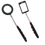 2pcs Miroir d'inspection télescopique Miroir d'inspection télescopique avec éclairage LED à Piles Télescopique jusqu'à 88 cm