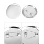 QWORK® Lot de 100 Badge Personnalisable 58mm, Badges Vierges en Métal avec des Épingles pour Machine à Boutons