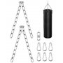 QWORK® Chaîne de suspension à 4 brins pour sac de boxe, chaînes robustes en acier inoxydable longueur totale 50 cm, pivotant à 3