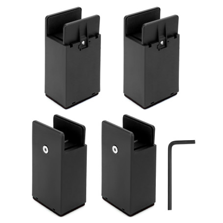QWORK® Lot de 4 rehausseurs de Meubles