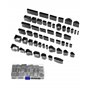 QWORK® 52 pièces ensemble de poinçons en cuir