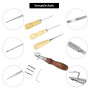 Kit d'outils en Cuir avec 10 Couleurs Fil Ciré