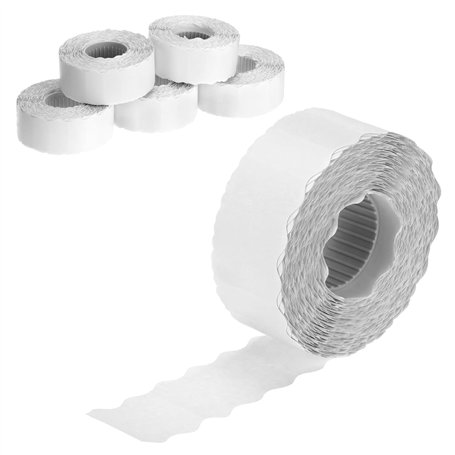 QWORK® 9000 Étiquettes autocollantes Blanches 26 x 12 mm pour Étiquettes de Prix