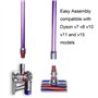 LRFDRESS Tube d'extension réglable pour aspirateur sans fil Dyson V7 V8 V10 V11 V15 (1 tube d'extension violet)