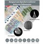 Lot de 89 classeurs à anneaux A6 - En cuir - 6 trous - Pour ordinateur portable - Avec carte budgétaire, calendrier, carte, sac