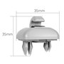 Roysmart Lot de 2 crochets pour pare-soleil de voiture - Compatible avec Audi A1 A3 A4L A5 A6L A7 Q3 Q5 (8E0 857 562) A7 B6 B7 B