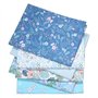 Carrées de Tissu Patchwork en Coton 6 pièces Tissus en Coton Bundle 50 * 50cm Motif Floral et Pois Assortis Tissus de Mètre pour