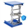 Ascenseur Plate-forme Laboratoire, 100 x 100 mm Bleu Laboratoire de Levage en Aluminium Galvanisé Support de Plate-forme Support