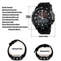 TONSHEN Solaire Montre Bracelet Homme Garçon LED Digital Montre Analogique Quartz Double Temps 50M Etanche Outdoor Tactique Mili