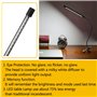 DIWUJI LED Lampe De Bureau à Pince, USB Alimenté Flexible Réglable Lumière Douce Protection Des Yeux Avec 3 Modes d’Éclairage &1