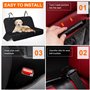 UIHOL Housses Protection de Siège Voiture pour Chien, Protège Siège Arrière Chien avec Fenêtre de Visualisation, Imperméable Pro