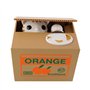 DMZK Boîte Tirelire volent l'argent Automatic économiser Banque Argent, Animal Mignon Volent l'argent (Orange)